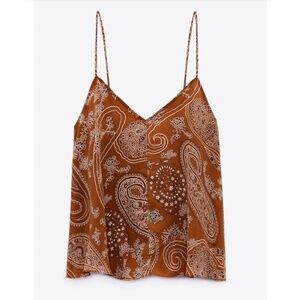 Paisley Print Tank | Zara